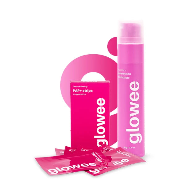 Glowee výhodný set zubní pasty a PAP+ bělicích pásků