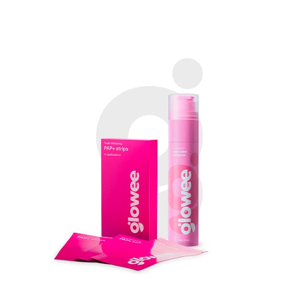 Glowee výhodný set zubní pasty a PAP+ bělicích pásků