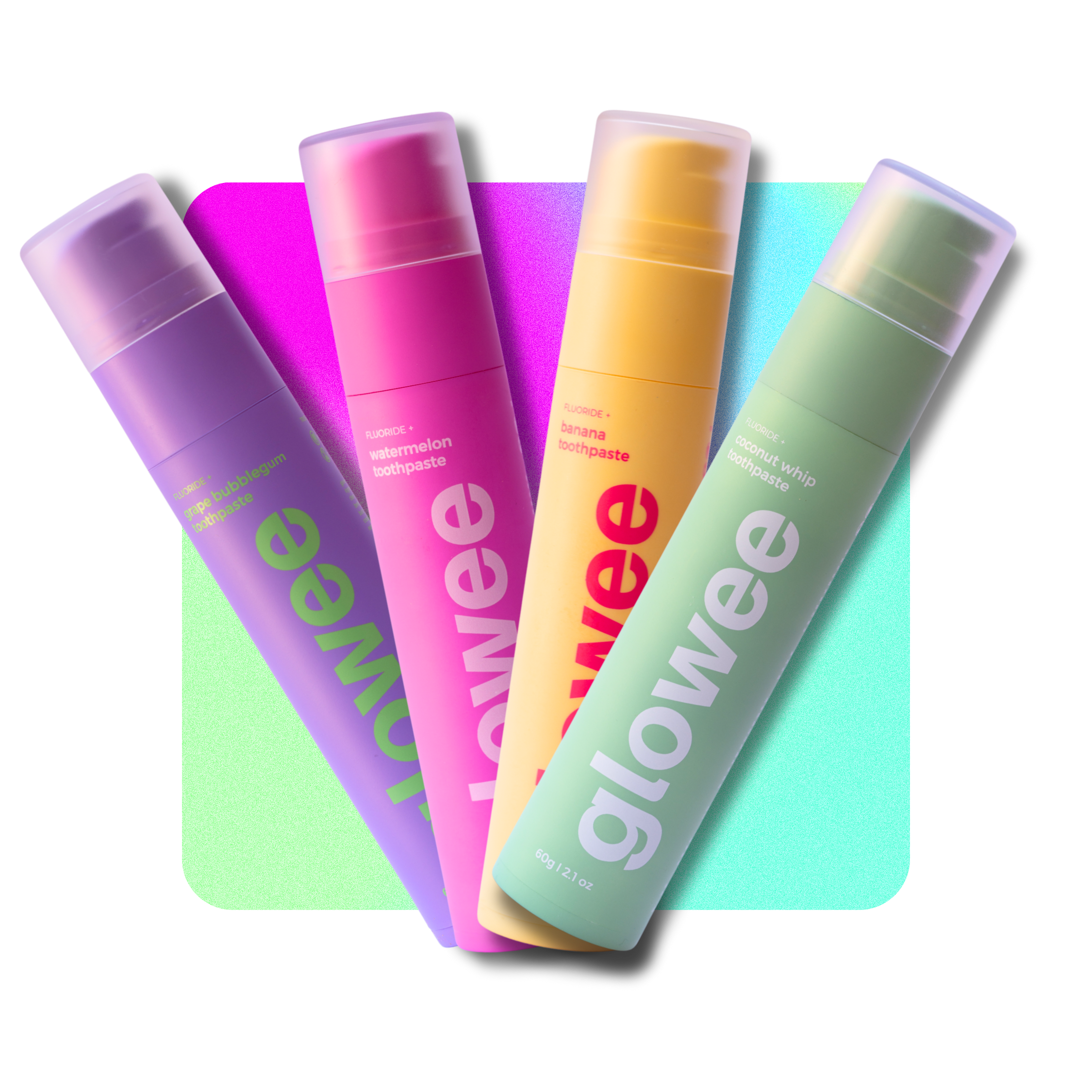 Glowee výhodný set ovocných zubních past (4 ks dle výběru)